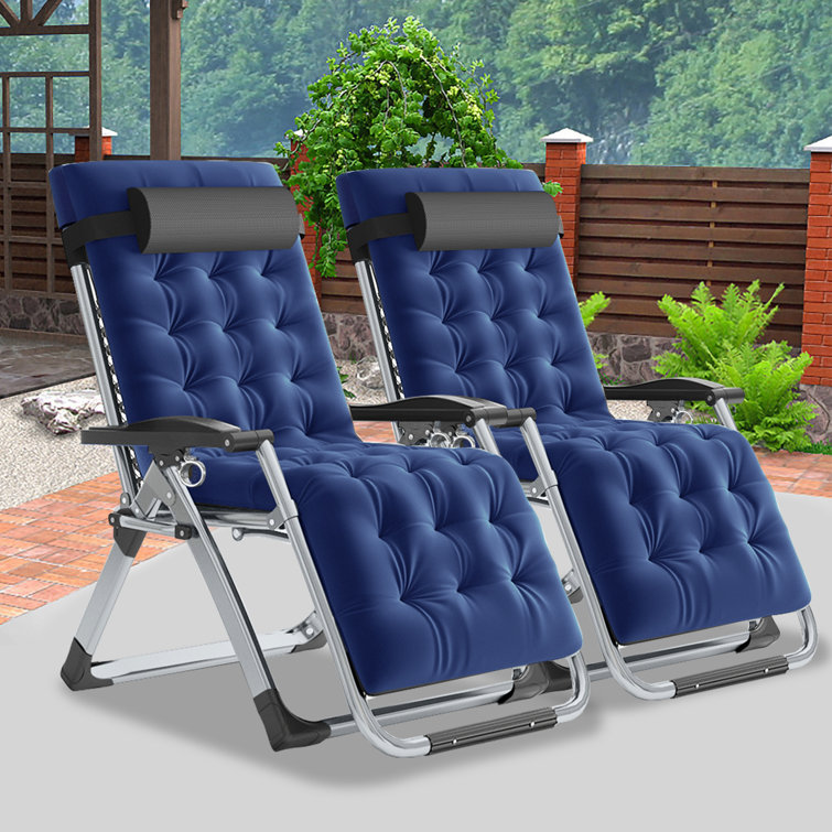 JTANGL Reclining Folding Zero Gravity Chair with Cushion Wayfair